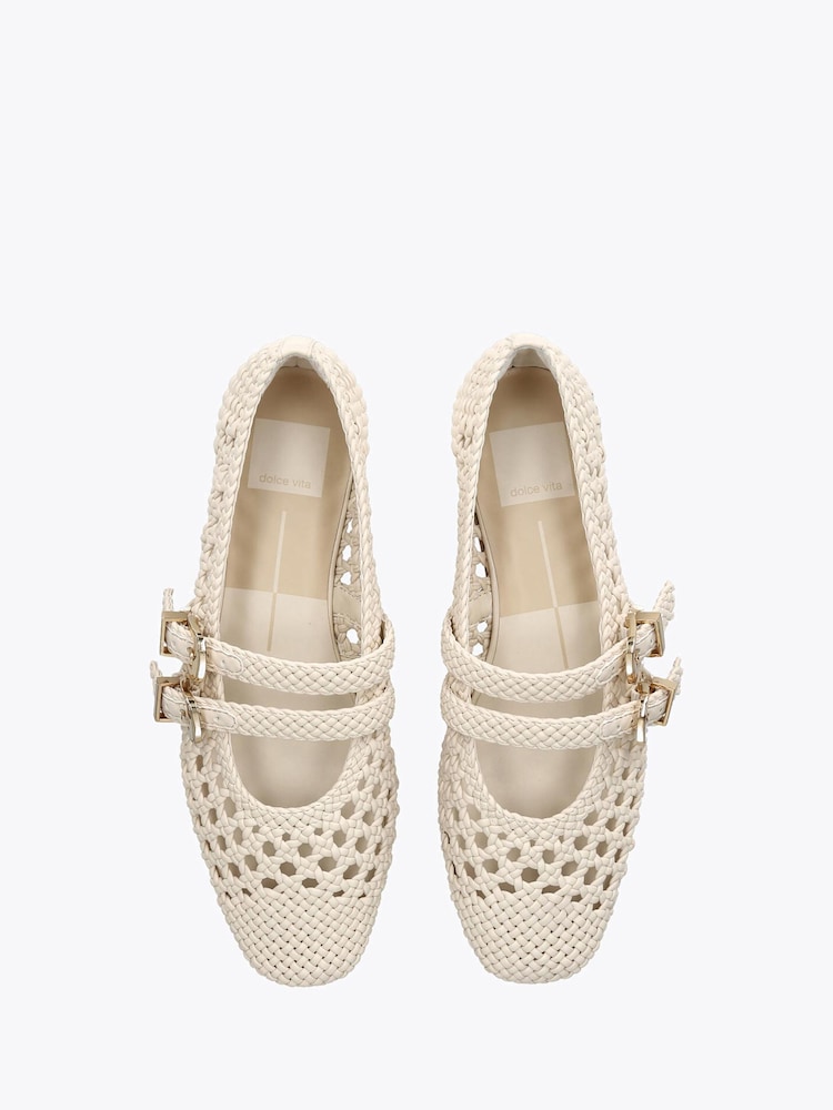 Dolce Vita Baylee Woven 566 White Shoes - صورة 4 من 4