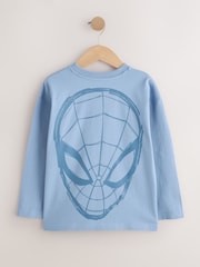 ខៀវ - អាវយឺតដៃវែង Spiderman (អាយុ 3-16ឆ្នាំ) - រូបភាព 2 នៃ 6
