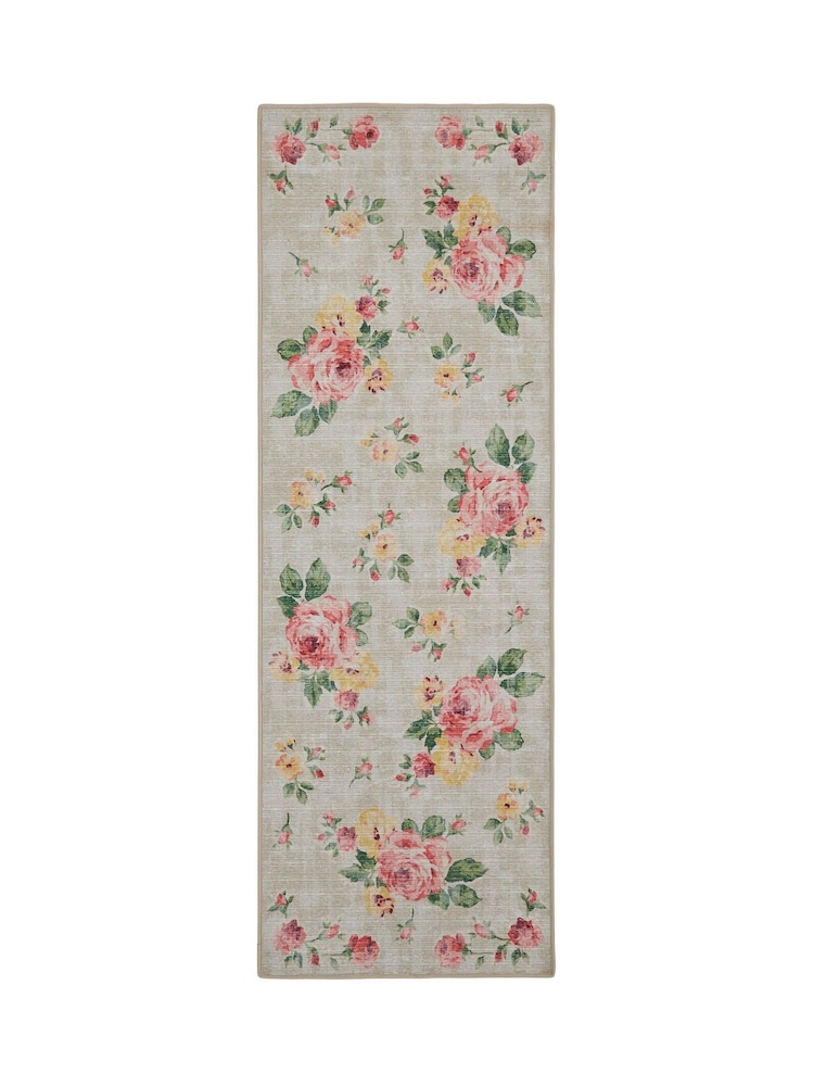Hug Rug Natural Vintage Rose Runner - Image 2 of 4 Hug Rug Natural Vintage Rose Runner - Image 2 of 4