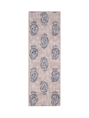 Hug Rug Blue Woodblock Paisley Runner - Image 2 of 4