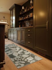 Hug Rug Green Eden Leaves Runner - Image 1 of 4