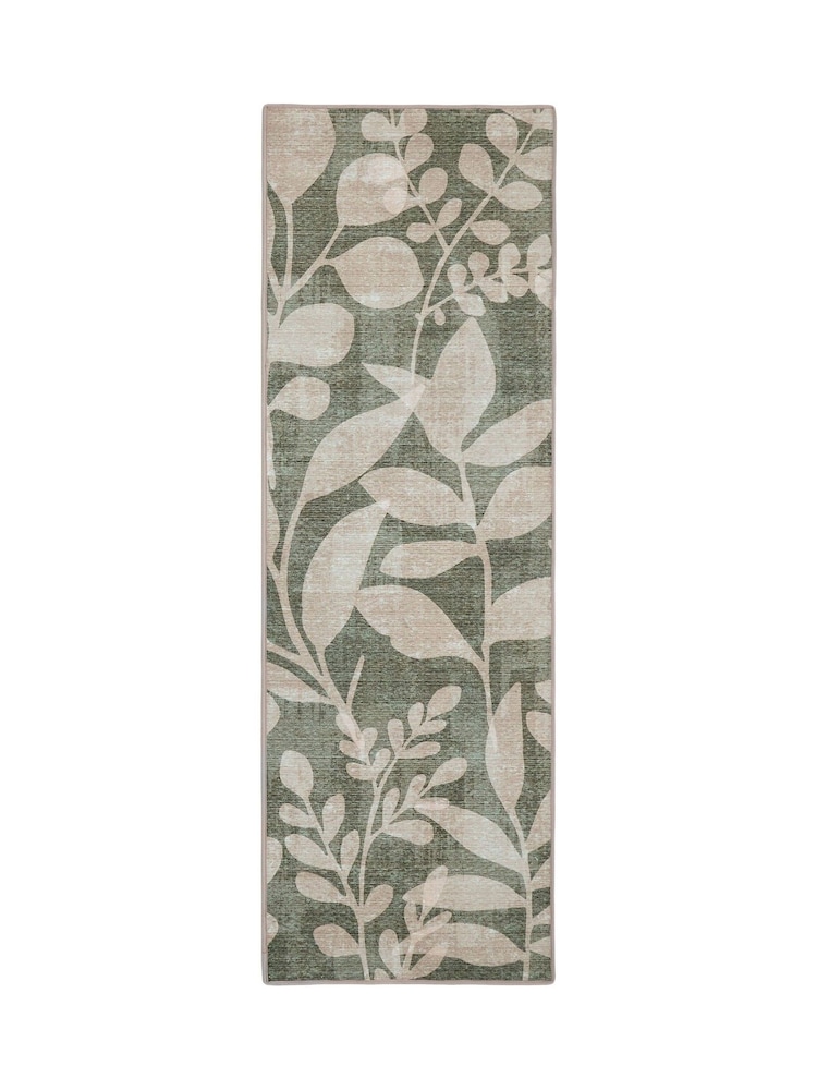 Hug Rug Green Eden Leaves Runner - Image 2 of 4