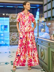 Yumi Pink Abstract Floral Shirt - Image 2 of 4