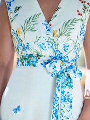 Yumi Butterfly Print Midi Wrap Dress - Imagen 5 de 5