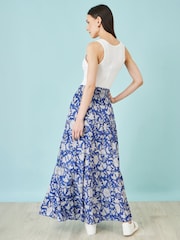 Yumi Floral Cotton Tiered Maxi Skirt - Imagen 3 de 3