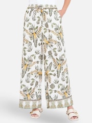 Yumi Viscose Wide Leg Trousers - Imagen 2 de 3