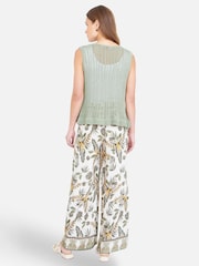 Yumi Viscose Wide Leg Trousers - Imagen 3 de 3
