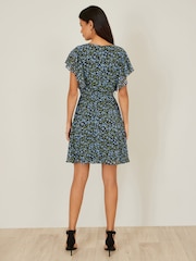 Yumi Ditsy Print Floral Skater Dress - 圖片 2/4