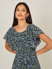 Yumi Ditsy Print Floral Skater Dress - 圖片 4/4