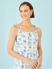 Yumi Butterfly Print Lace Trim Maxi Dress - Bild 5 von 5