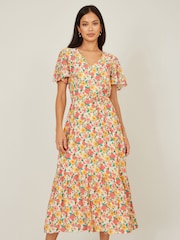 Yumi Midi Tea Dress With Angel Sleeves - Imagen 3 de 4