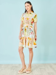 Yumi Sun Patchwork Print Shirt Dress - Bild 5 von 5