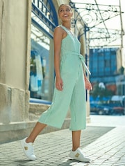Yumi Green Stripe Strappy Jumpsuit - Image 3 of 5
