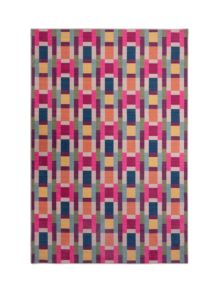 Hug Rug Multi Jude Geo Weave Bright Rug - Image 2 of 3