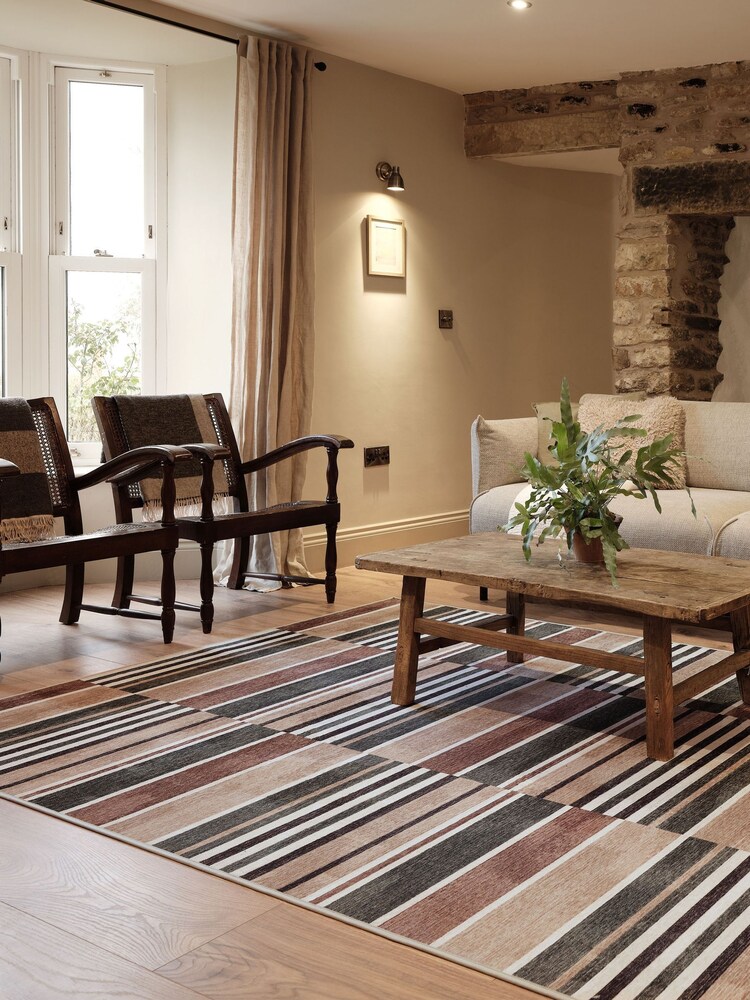 Hug Rug Natural Savanna Stripe Rug - Image 1 of 4