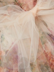 Monsoon Pink Vintage Flower Tulle Party Dress - Image 2 of 2