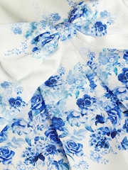 Monsoon Baby Rose Print Bow Party Dress - Imagen 2 de 2