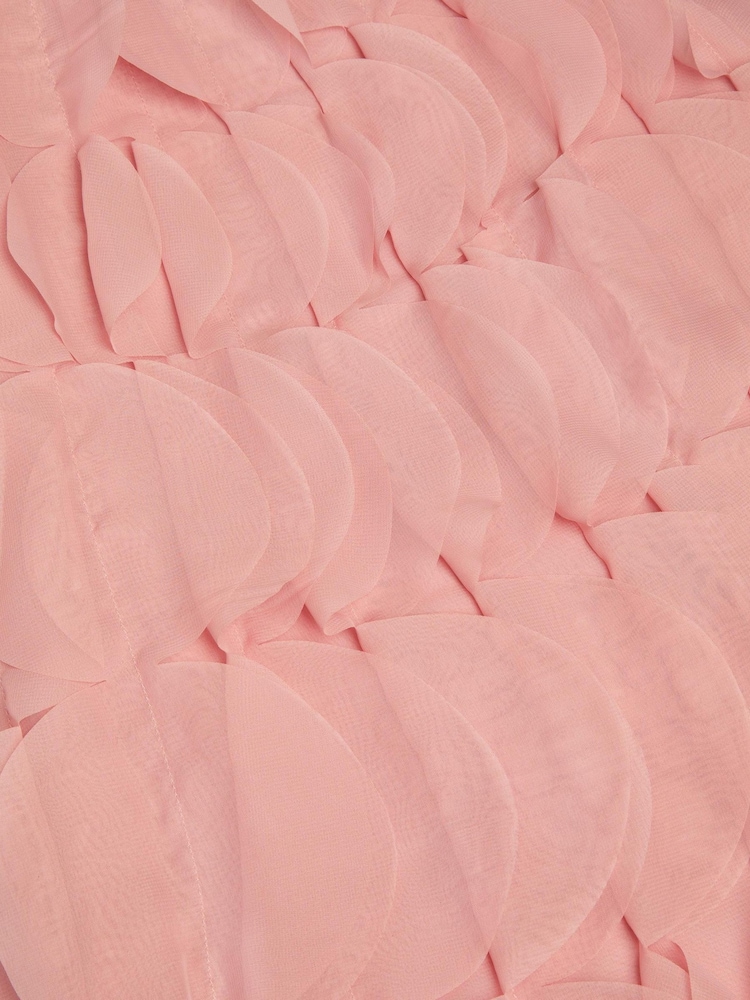 Monsoon Pink Strappy Scallop Frill Dress - Image 2 of 2