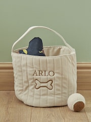 Personalised Dog Bone Cord Storage Basket By Made Yours - Image 1 of 2