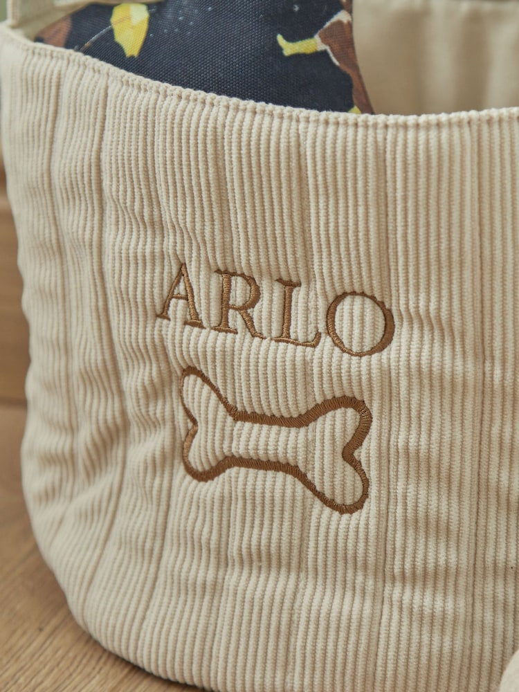 Personalised Dog Bone Cord Storage Basket By Made Yours - Image 2 of 2 Personalised Dog Bone Cord Storage Basket By Made Yours - Image 2 of 2