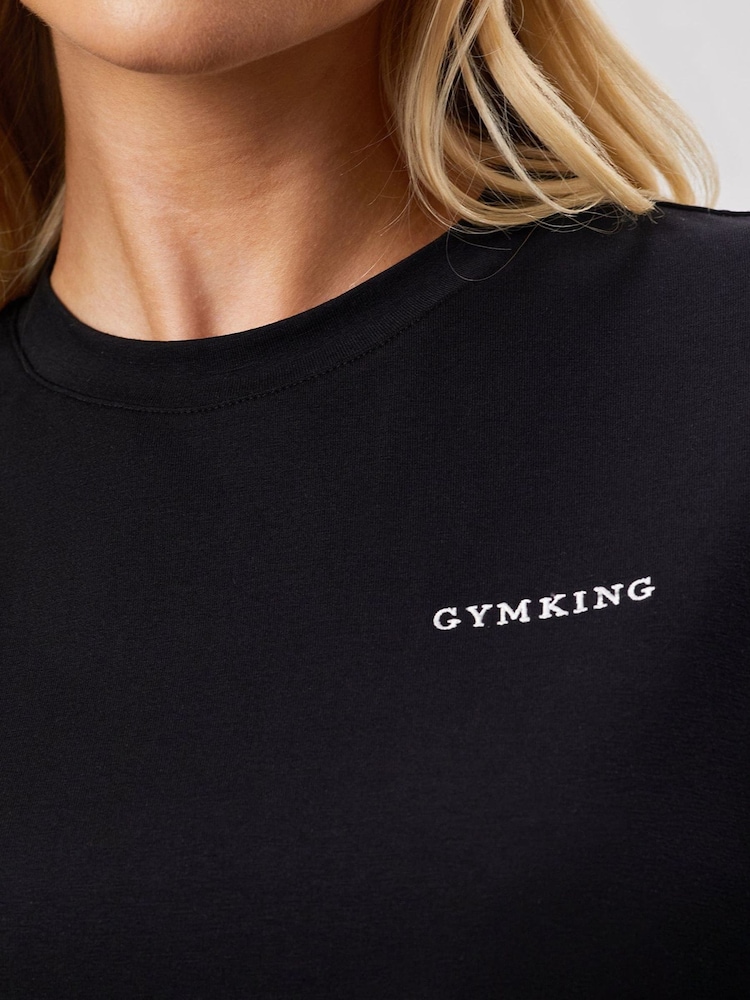 Gym King Black Boyfriend T-Shirt - Image 4 of 4