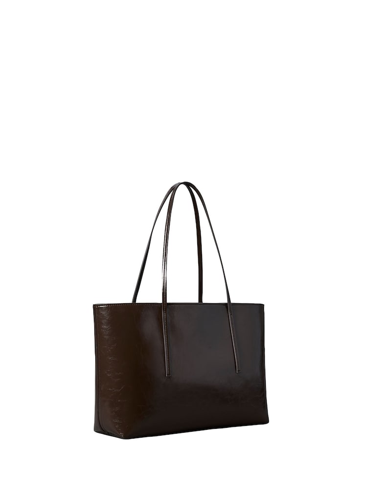 Calvin Klein Glossy Foil Logo Tote Bag - תמונה 2 מתוך 4