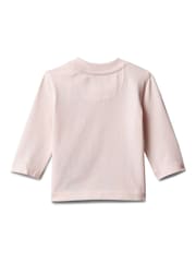 Calvin Klein Jeans Pink Newborn Long Sleeve Logo T-Shirt - Image 1 of 1