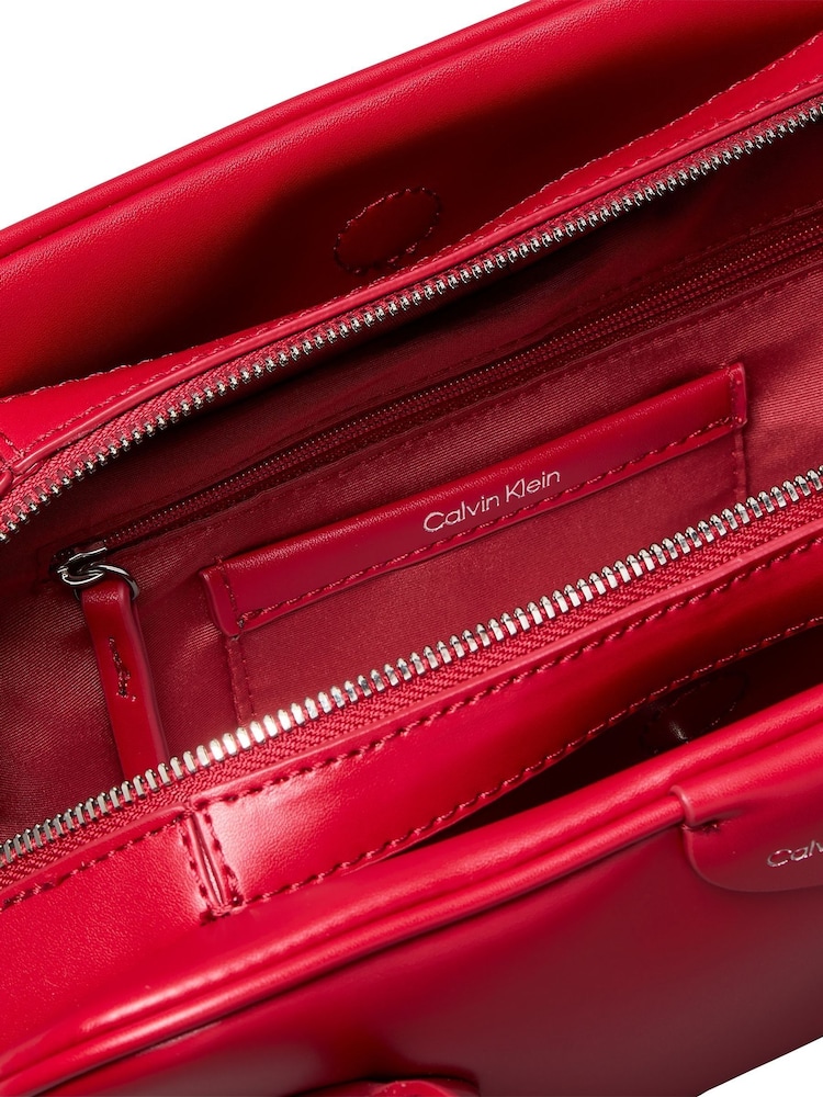 Calvin Klein Red Emblem Logo Mini Shoulder Bag - Image 3 of 3
