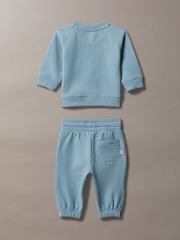 Calvin Klein Jeans Blue Newborn Sweatshirt and Joggers Set - Image 2 of 2