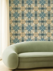 Clarke and Clarke Midnight or Antique Elements Kalia 10M Wallpaper - Image 5 of 6