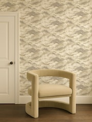 Clarke and Clarke Linen or Mocha Elements Earthscape 10M Wallpaper - Image 4 of 6