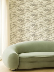Clarke and Clarke Linen or Mocha Elements Earthscape 10M Wallpaper - Image 5 of 6