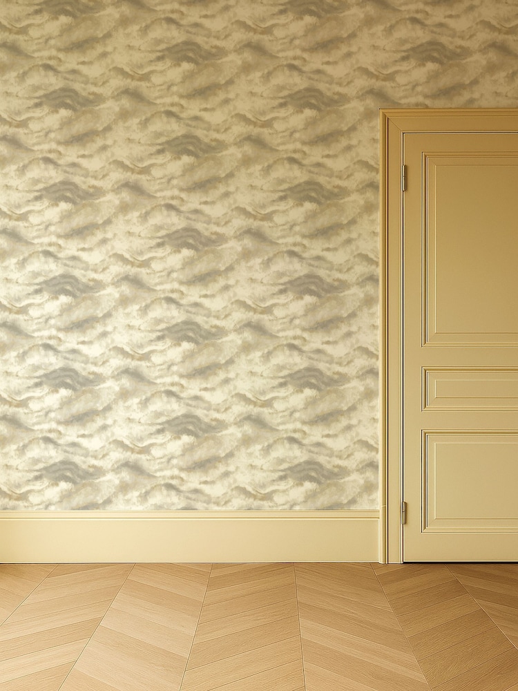 Clarke and Clarke Linen or Mocha Elements Earthscape 10M Wallpaper - Image 6 of 6