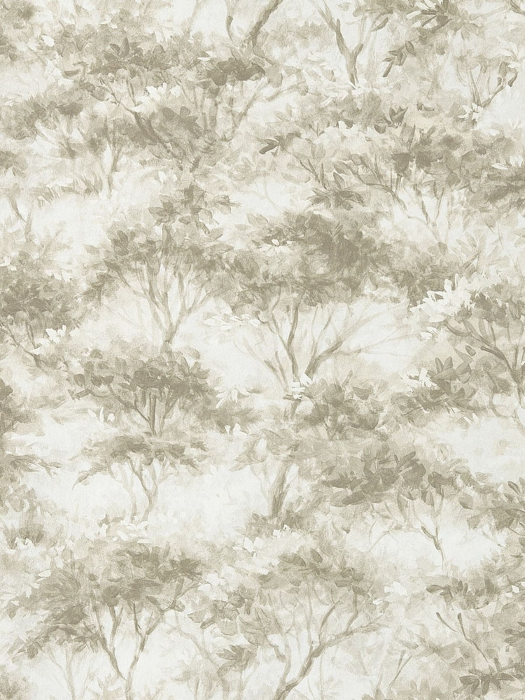 Clarke and Clarke Linen or Mocha Elements Boschetto 10M Wallpaper - Image 1 of 5