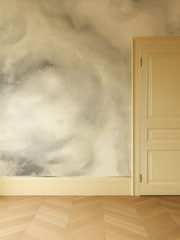 Clarke and Clarke Linen or Mocha Elements Viento 13.5M Wallpaper - Image 4 of 6