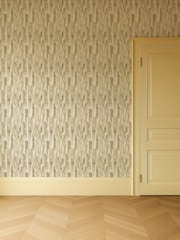 Clarke and Clarke Linen or Mocha Elements Cityscape 10M Wallpaper - Image 4 of 6