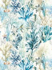 Clarke and Clarke Denim Elements Oceana 10M Wallpaper - Image 1 of 6