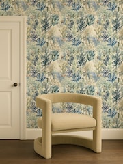 Clarke and Clarke Denim Elements Oceana 10M Wallpaper - Image 3 of 6