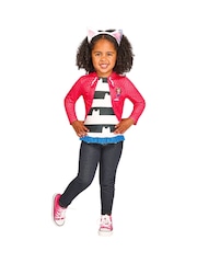 Gabbys Dollhouse Multi Gabbys Dollhouse Top and Headband Costume - Image 1 of 6