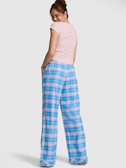 Victoria's Secret Pink Lilac Purple Crush Tartan Long Flannel Pyjama Bottoms - Image 2 of 2