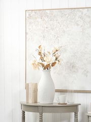 Pacific White Eirene Textured Stoneware Vase - Image 1 of 6