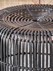 Pacific Black Rattan Core Stool - Image 3 of 6