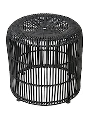Pacific Black Rattan Core Stool - Image 6 of 6
