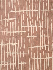 Pacific Brown Linear Design Canvas Wall Art - Image 4 of 6