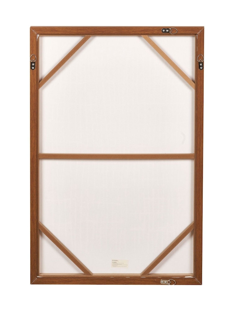 Pacific Brown Linear Design Canvas Wall Art - Image 6 of 6