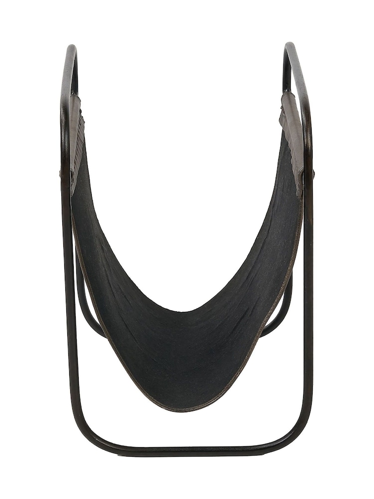 Pacific Peppercorn Eliseo Vintage Leather Magazine Rack - Image 6 of 6