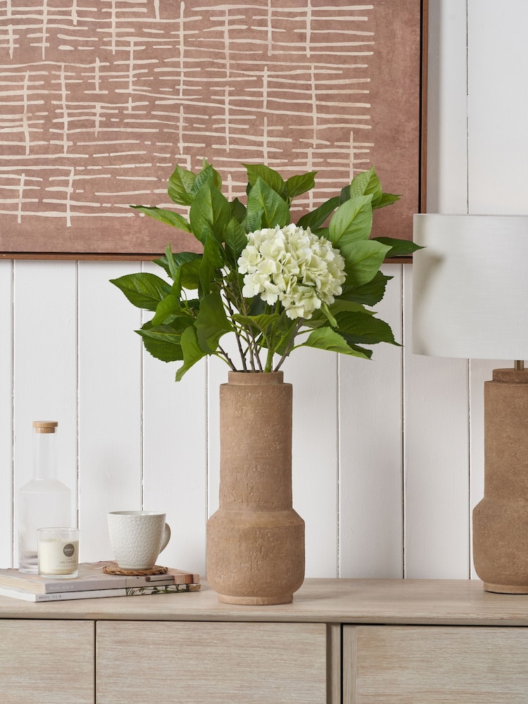 Pacific Brown Gaiana Concrete Stoneware Vase - Image 1 of 6