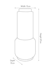 Pacific Brown Gaiana Concrete Stoneware Vase - Image 4 of 6