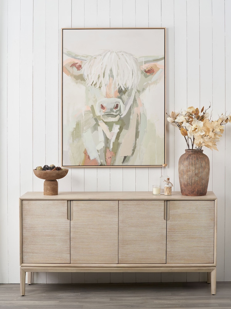 Pacific Sage Highland Cow Canvas Wall Art - Image 1 of 6