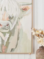 Pacific Sage Highland Cow Canvas Wall Art - Image 2 of 6